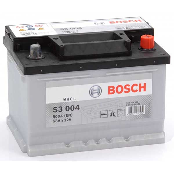 Акумулятор BOSCH (S3004) 175x242x175 мм 53Ач