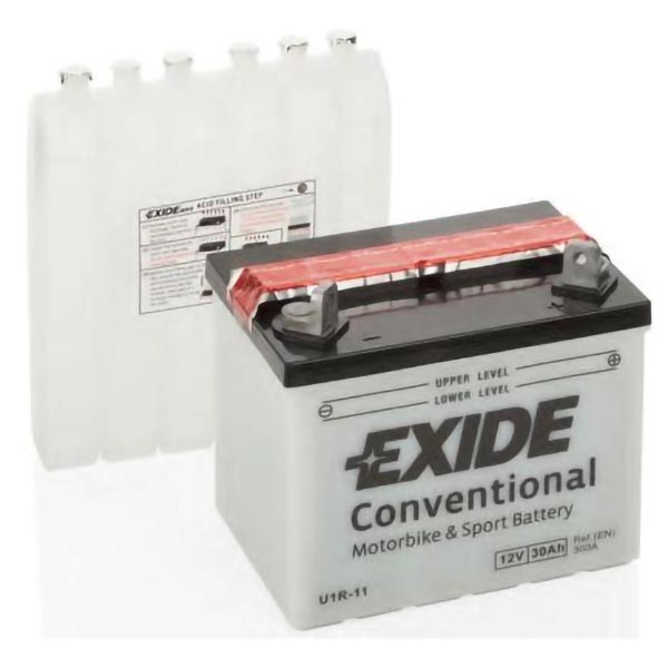 Акумулятор EXIDE U1R-11 30Ач, 300А, 130/196/180, 12V, +/-