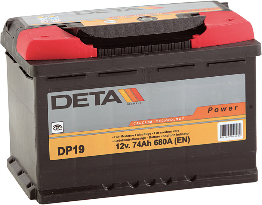 Аккумулятор DETA POWER 60Ач, 390А, 172/230/220, 12V, +/-