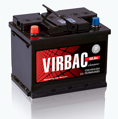 Аккумулятор A-MEGA VIRBAC CLASSIC 75Ач, 540А, 174/276/190, 12V, -/+