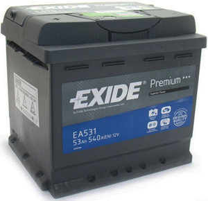 Аккумулятор EXIDE PREMIUM JIS 38Ач, 300А, 127/187/220, 12V, +/-