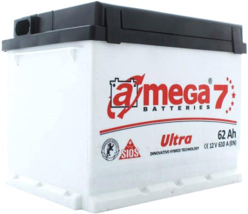 Аккумулятор A-MEGA ULTRA (M7) 55Ач, 540А, 175/242/190, 12V, -/+
