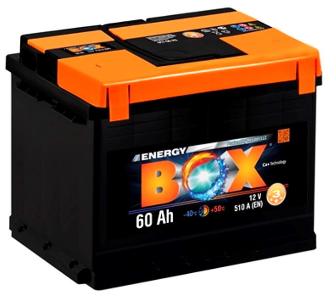 Аккумулятор A-MEGA ENERGY BOX 60Ач, 510А, 174/242/190, 12V, -/+