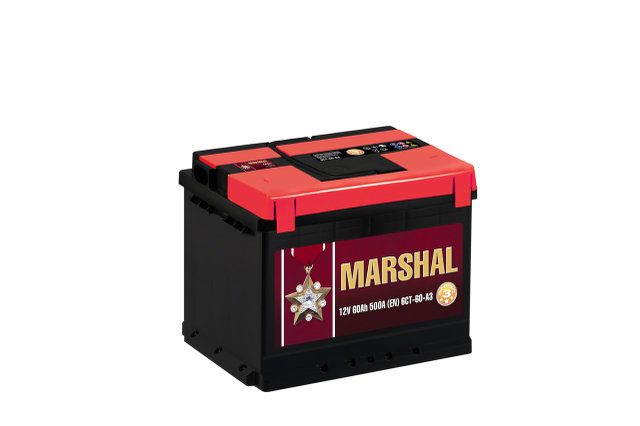 Аккумулятор MARSHAL М3 74Ач, 720А, 175/278/190, 12V, -/+