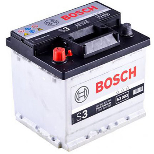 Аккумулятор BOSCH (S3003) 45Ач, 400А, 175/207/190, 12V, +/-