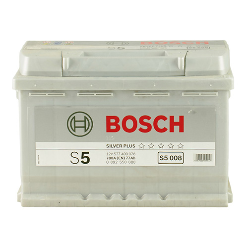 Аккумулятор BOSCH (S5008) 77Ач, 780А, 175/278/190, 12V, -/+
