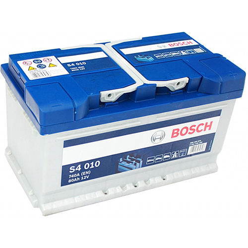 Аккумулятор BOSCH (S4010) 80Ач, 740А, 175/315/175, 12V, -/+