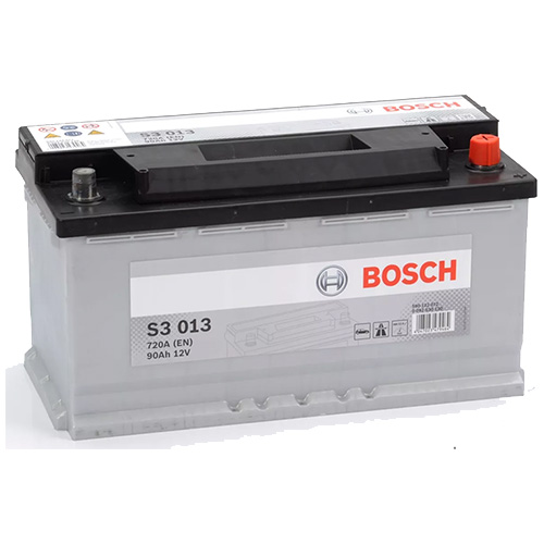 Аккумулятор BOSCH (S3013) 90Ач, 720А, 175/353/190, 12V, -/+