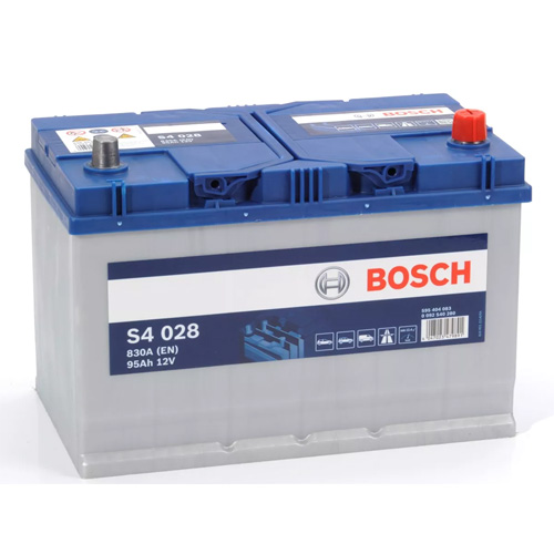 Акумулятор BOSCH (S4028) 95Ач, 830А, 173/306/225, 12V, -/+
