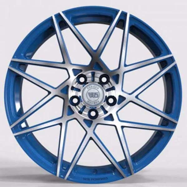 Литые , кованые  диски WS Forged WS2107 19x9,5 PCD5x114,3 ET52 D70,5 GLOSS_BLUE_WITH_MACHINED_FACE_