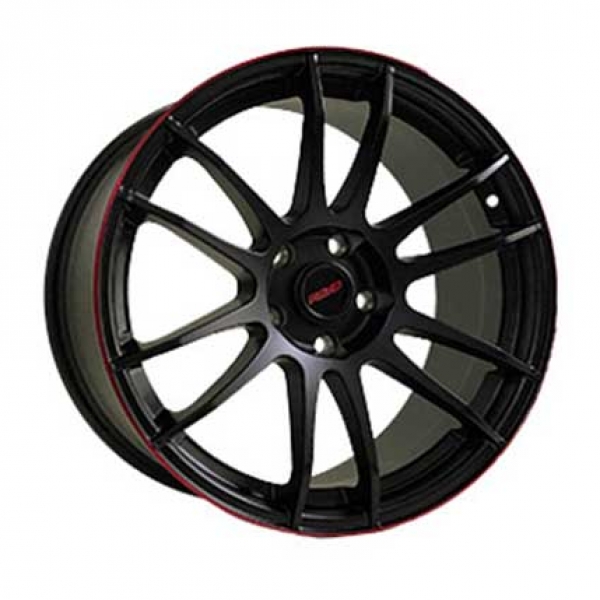 Легкосплавні диски Cast Wheels CW52 BLACK_RED_LINE
