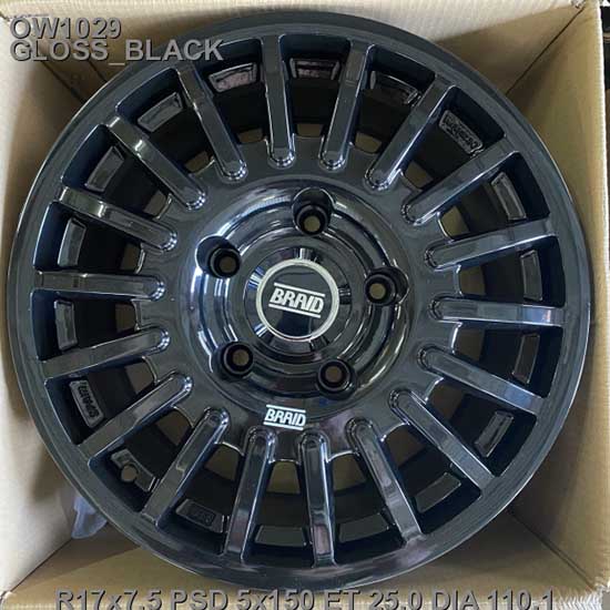 Легкосплавні  диски Off Road Wheels OW1029 17x7,5 PCD5x150 ET25 D110,1 GLOSS_BLACK