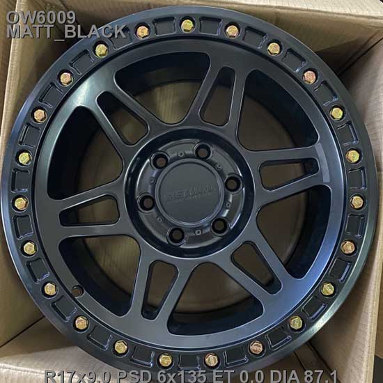 Легкосплавні  диски Off Road Wheels OW6009 17x9,0 PCD6x135 ET0 D87,1 MATT_BLACK