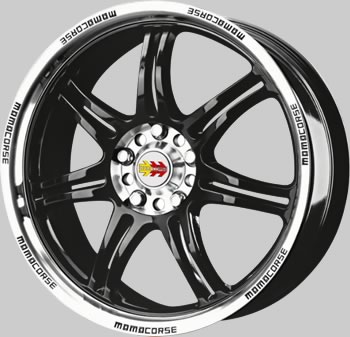 Литые  диски MOMO CORSE 17x7,5 PCD5x114,3 ET42 D72,3 BLACK