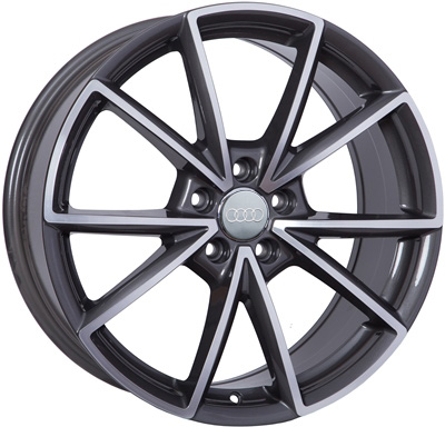 Литые  диски WSP Italy AUDI W569 AIACE 19x8,5 PCD5x112 ET28 D66,6 ANTHRACITE POLISHED