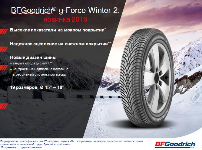 Зимові шини BFGoodrich G-Force Winter 2 215/50 R17 95H XL 