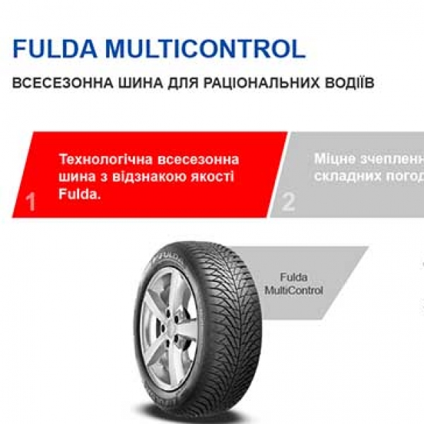 Всесезонные шины Fulda Multicontrol SUV 245/45 R19 102W XL 